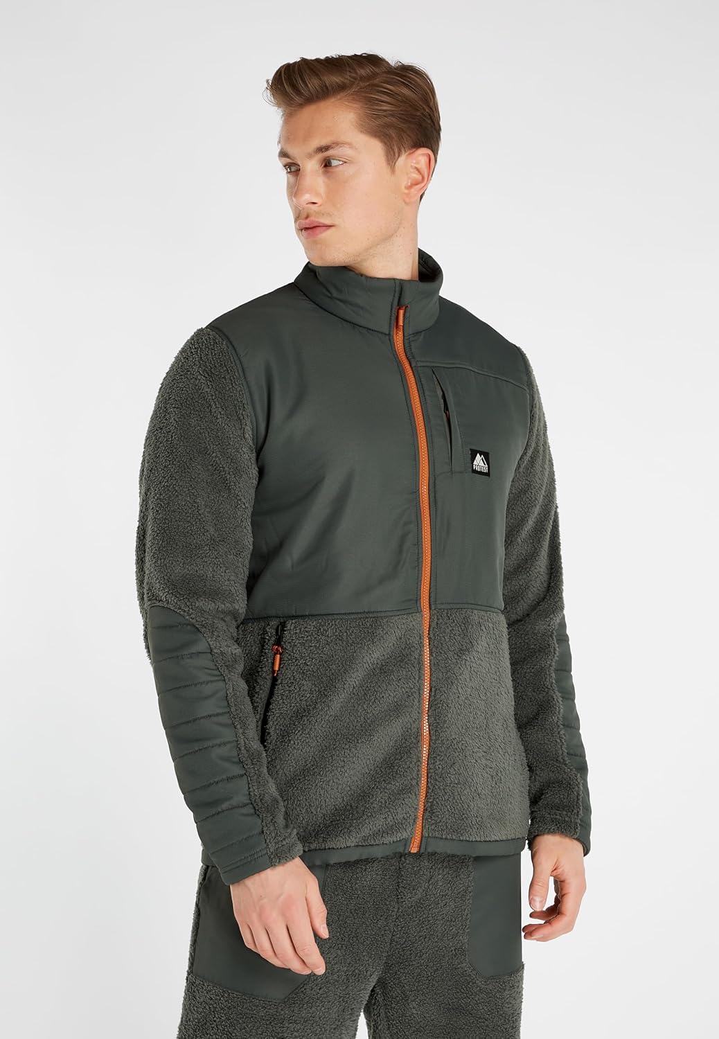 Protest Herren Oberteil Mit Durchgehendem Reissverschluss PRTMANITOBA XL Huntergreen, XL Huntergreen