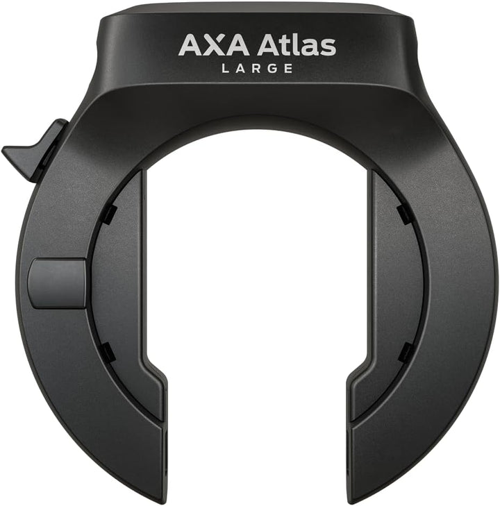 AXA Atlas Large Retractable + ULC 130 Einsteckkette + Satteltasche – Rahmenschloss Set – Sicherheits