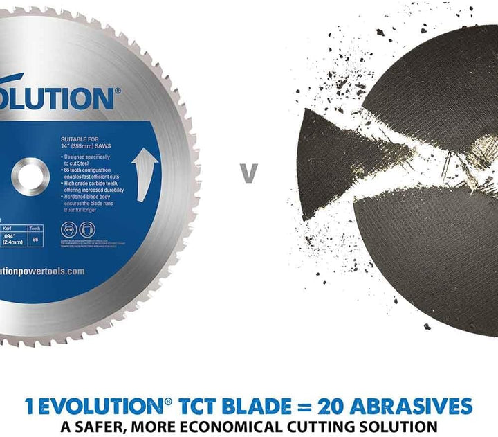Evolution Evoblade 230 AL Kreissägeblatt für Stahl, 230 mm, Wolframcarbid (TCT)