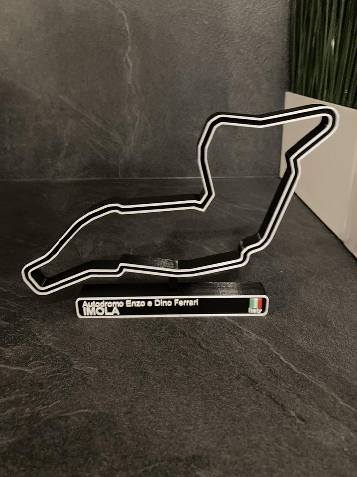 Imola Rennbahn, 3D-Modellbau der F1-Rennbahn, Auto-Dekoration