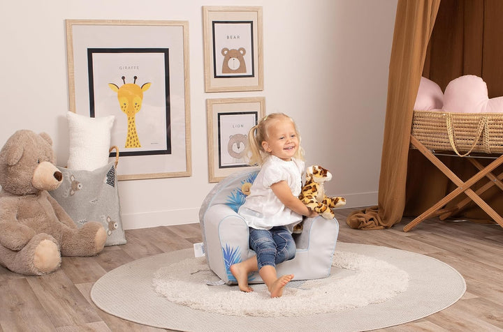 Delsit Kinder Sessel mit Schaumstofffüllung - Kindersessel Mädchen und Jungen Babysessel mit Abnehmb