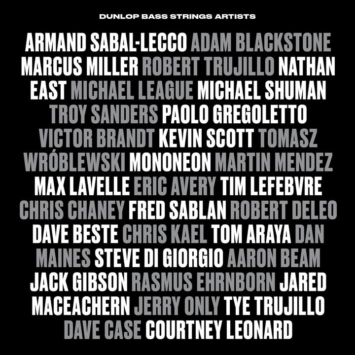 Dunlop DBFS40100 - Bass-Saitensatz - Flachnetze mit langer Mensur 40-100