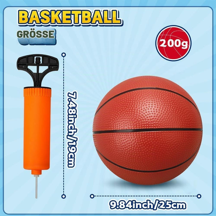25 cm Mini-Basketball für Indoor-Mini-Basketballkorb, 5Stück Ersatz-Softball für aufblasbaren Pool,