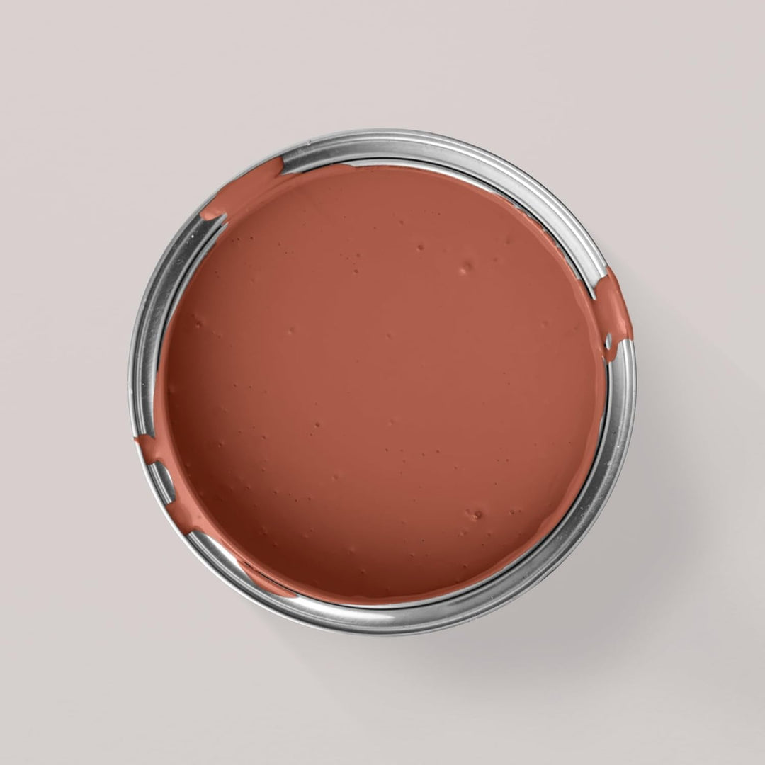 MissPompadour abwaschbare Wandfarbe Orange mit Rost 1L - hohe Deckkraft &amp; Ergiebigkeit - matte, sche