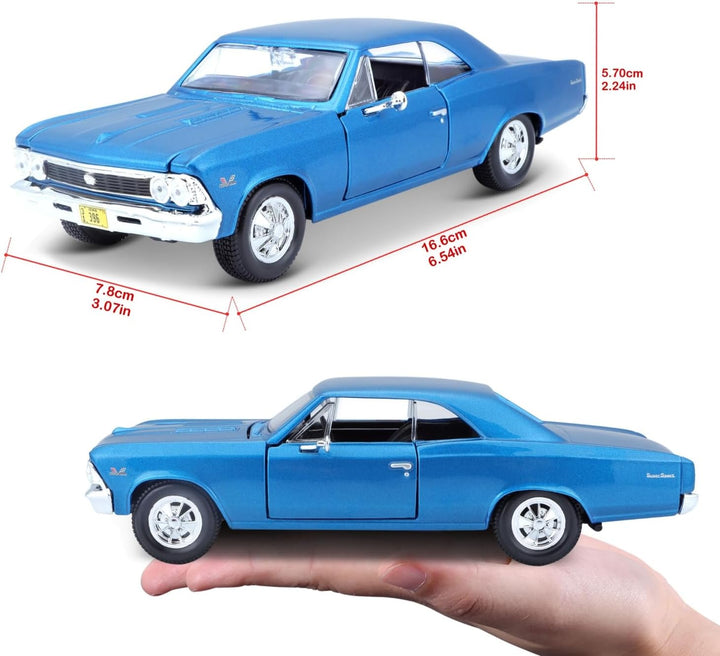 Bburago Maisto France Chevrolet SS 396 1966 Massstab 1:24 Farbe M31960 zufällig