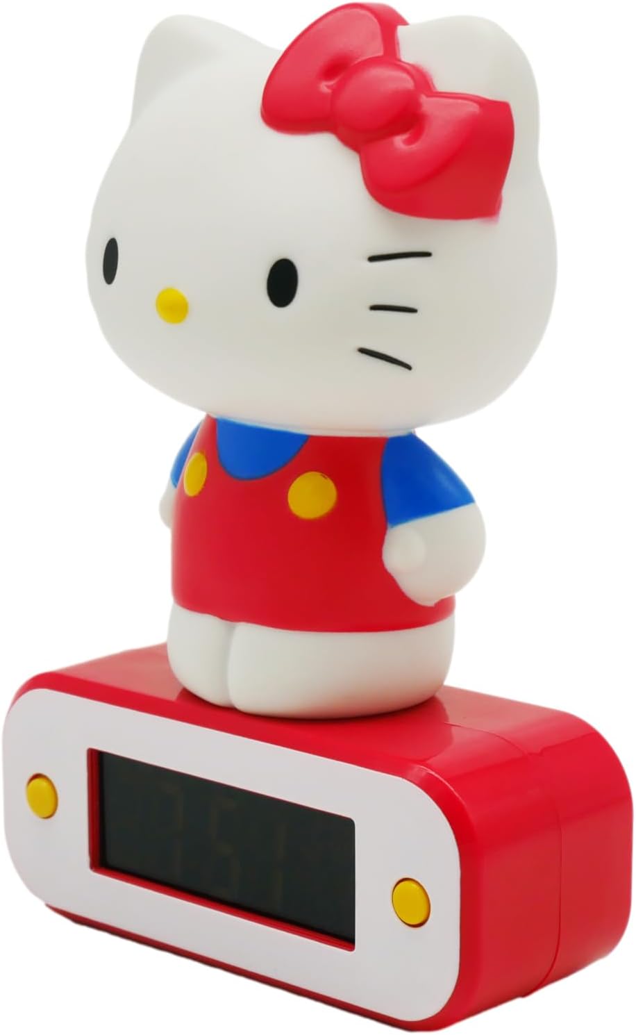 Teknofun Kitty Wecker mit 3D-Figur, beleuchtet Rot