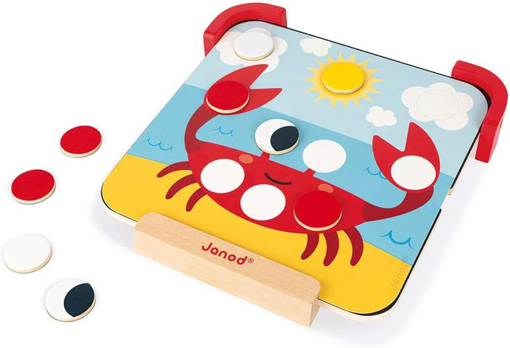 Janod - I Learn Colours - Magnetic Educational Toy - For children fom the Age of 2, J05321