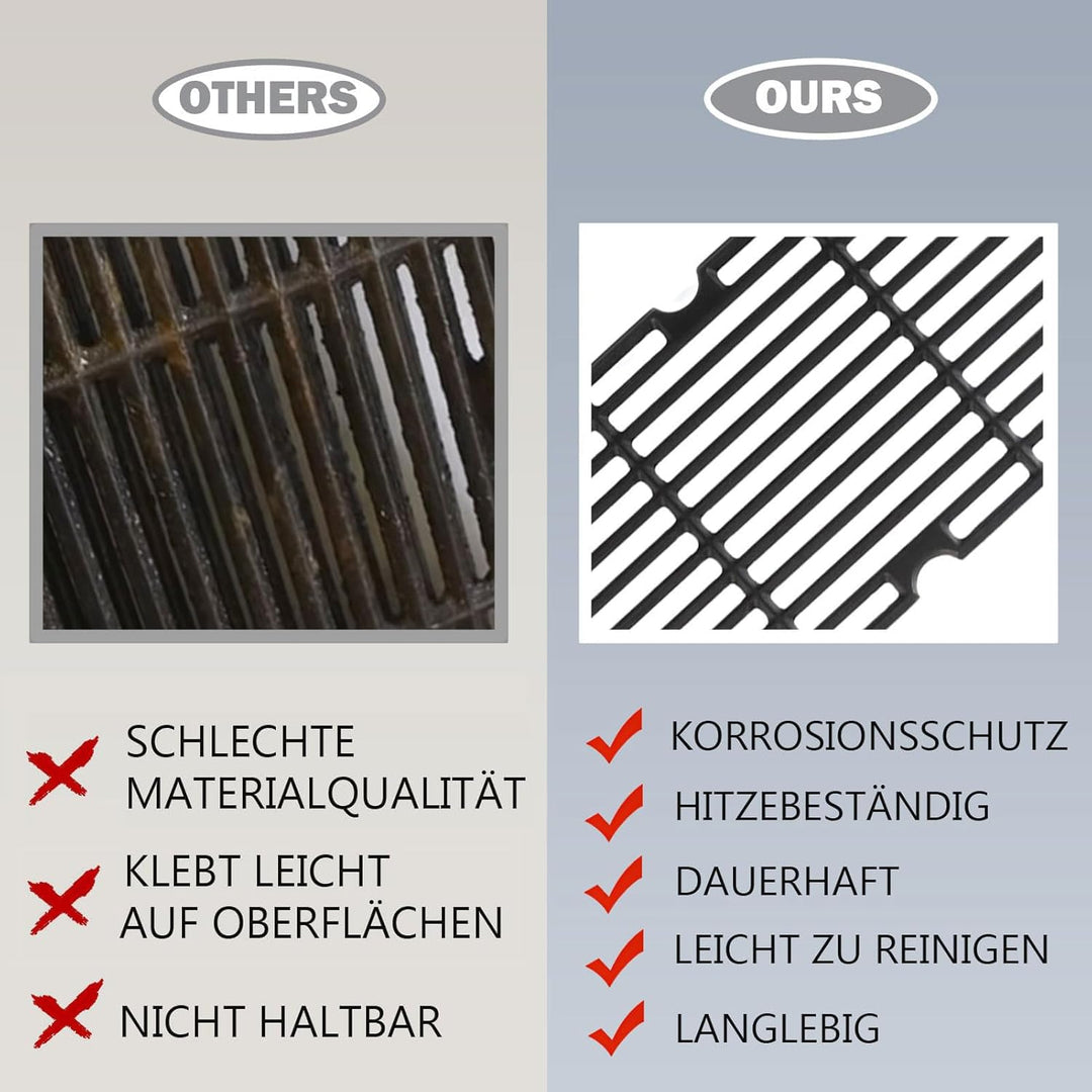Gusseisen Grillrost für Enders Boston 3,43CM Grillroste Ersatzteil Enders Monroe Pro 3,Charbroil Adv