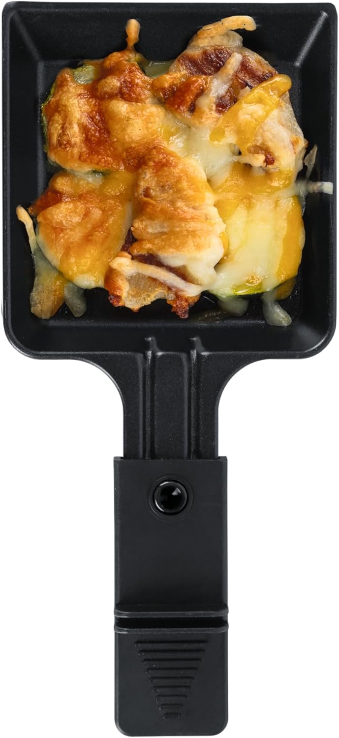 GOURMETmaxx 2-in-1 Raclette Set 8 Personen | Raclette mit Steinplatte und Aluminiumplatte inkl. 8 Pf