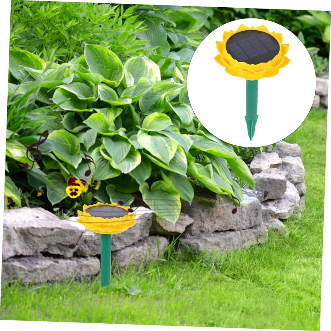 Holibanna Solarbetriebener Outdoor Lotus Lautsprecher mit 500mah Akku Spielt Buddhistische Musik Kun