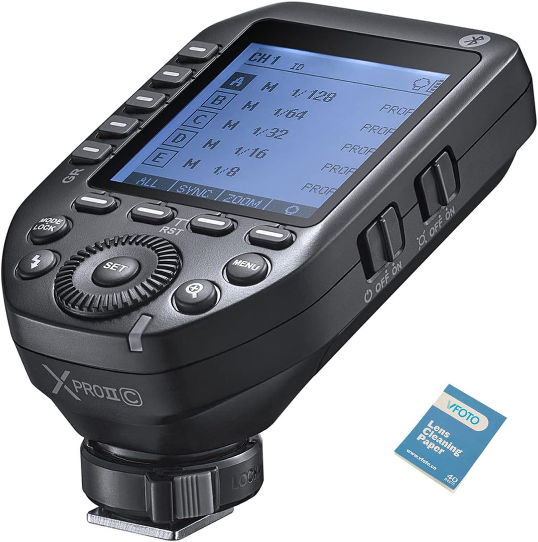 Godox XProII-C TTL Wireless Flash Trigger HSS 1/8000s 2.4G Bluetooth-Steuerung, Scan Funktion, gross