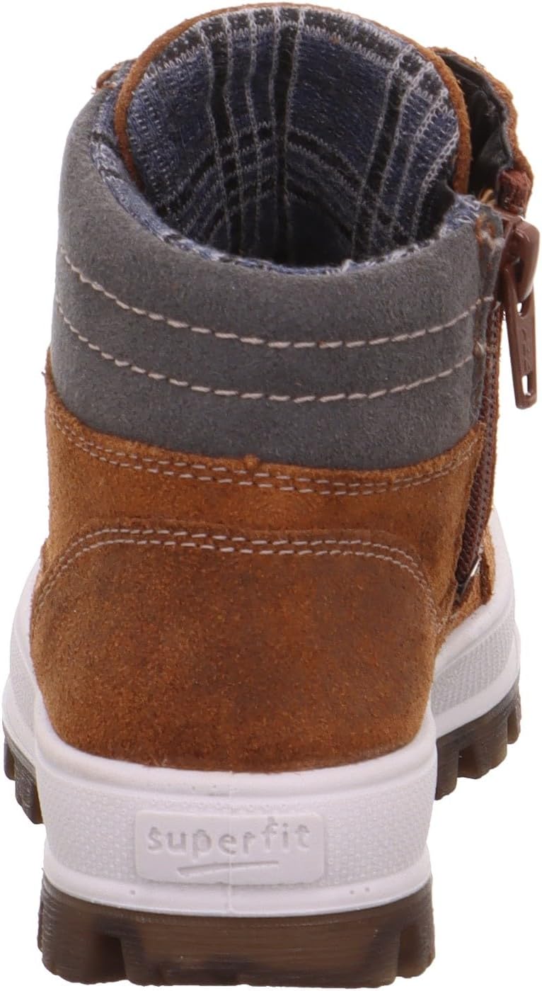 Superfit Jungen Tedd Warm Gefütterte Gore-tex Schneestiefel 27 EU Weit Braun Grau 3010, 27 EU Weit B