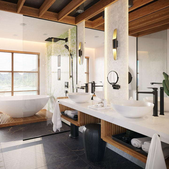 hansgrohe AddStoris - Badezimmer Mülleimer, Mülleimer Bad mit 3 l Fassungsvermögen, Kosmetikeimer, T