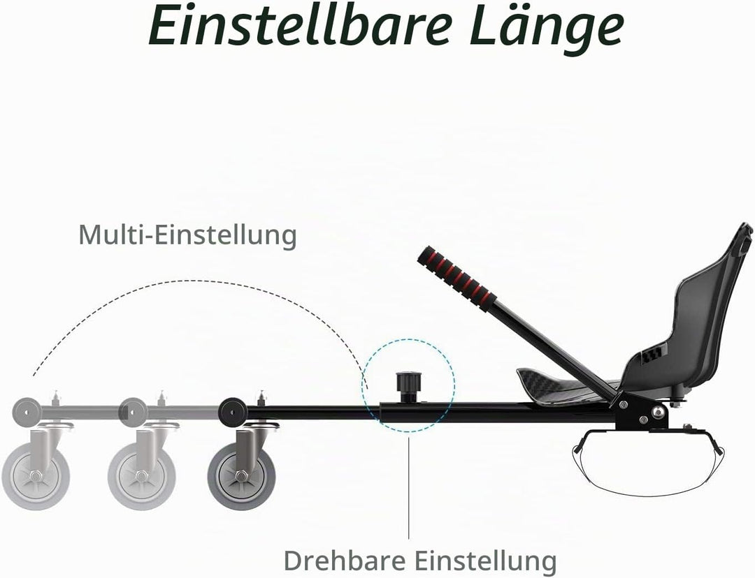 Hoverboards Go Kart, Hoverboards mit Sitzaufsatz Hoverkart,- Verstellbarer Hoverkart-Sitz für elektr