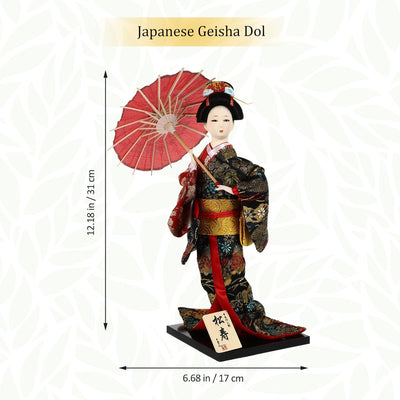 TOYANDONA Japanische Geisha Kimono Kabuki-Puppe: asiatische Kultur Sammlerstück Figur Traditionelle