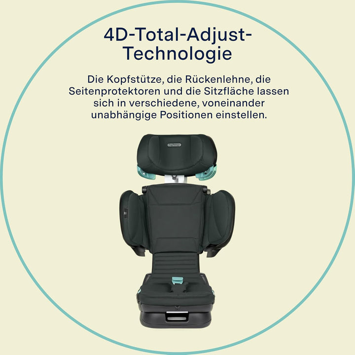 PEG Viaggio Flex Autositz ISOFIX mit fortschrittlicher Technologie, verstellbar, klappbar, verstärkt