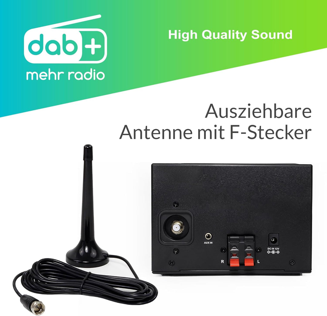XORO HMT 500 PRO V2 - Mikro Stereoanlage (Internet-/DAB+/UKW-Radio, CD Player, Bluetooth, USB Mediap