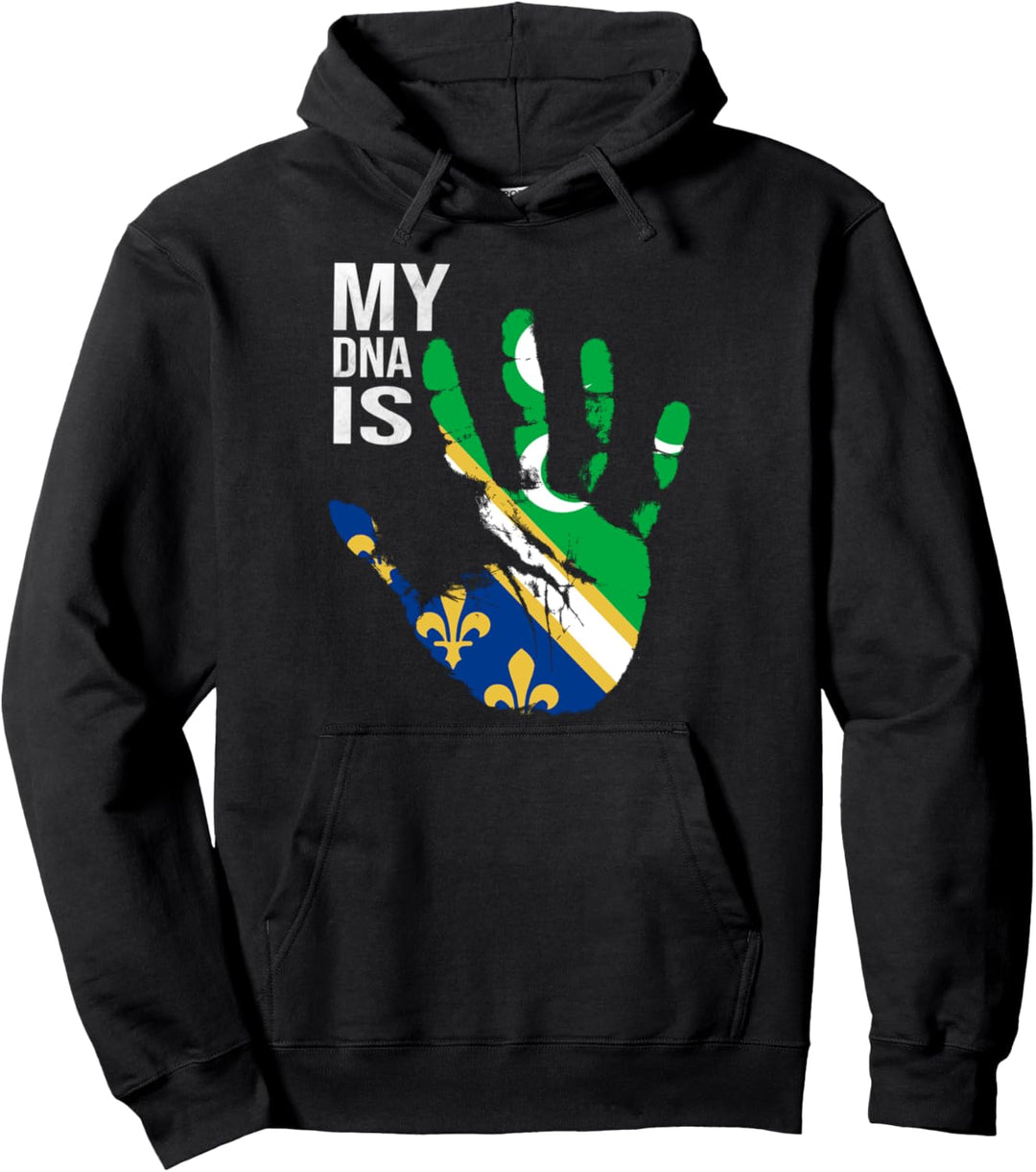Sandzak Flagge, My DNA Is Sandzak, Proud Sandzak DNA Pullover Hoodie