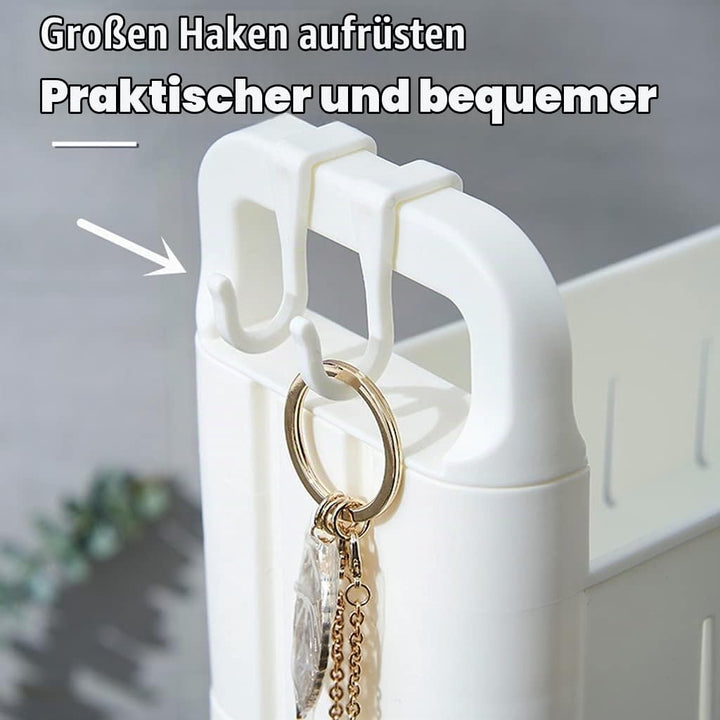 3/5-Tier Schmales Regal,Handwagen mit Rädern, Küchenwagen Rollwagen, Mobiler Lagerregal Organizer fü