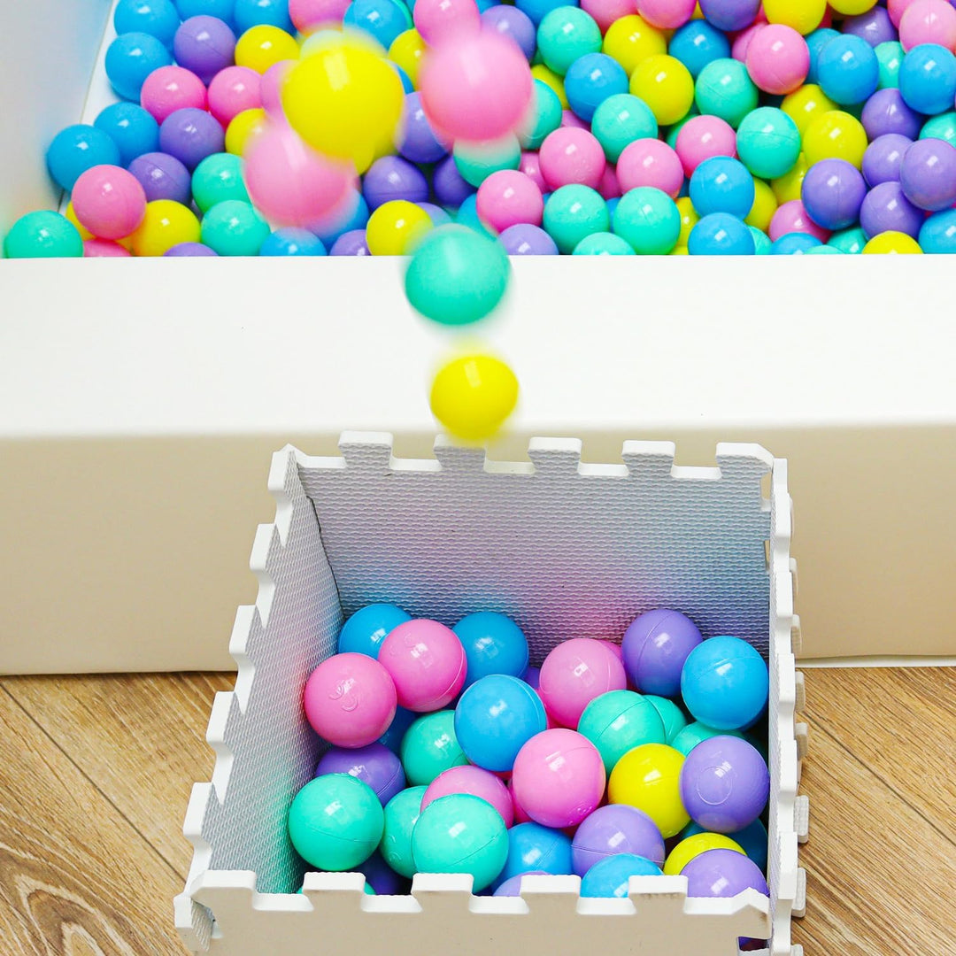LittleTom Ab Null: Bunte Bälle für Bällebad Baby Spielbälle 5,5cm - Indoor Outdoor Spielzeug für Spi