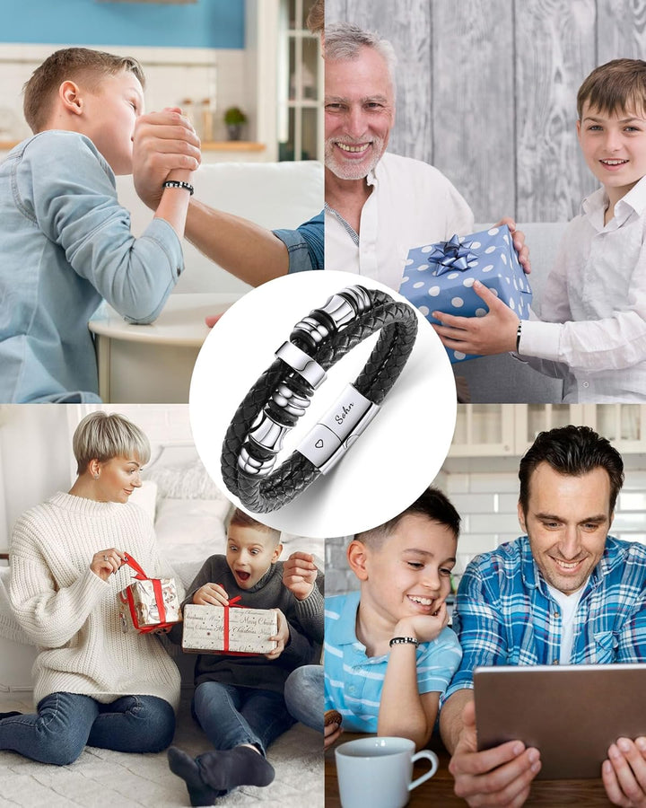 CheersLife An Meinen Sohn Armband Sohn Geschenk von Mama Papa Geburtstagsgeschenk 18. Geburtstag Jun