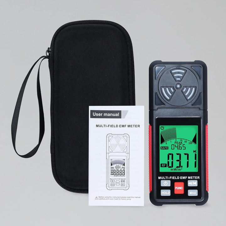 EMF Messgerät Strahlungsdetektor Digitaler Elektromagnetische Felder Handgehaltener EF/MF/RF Elektro