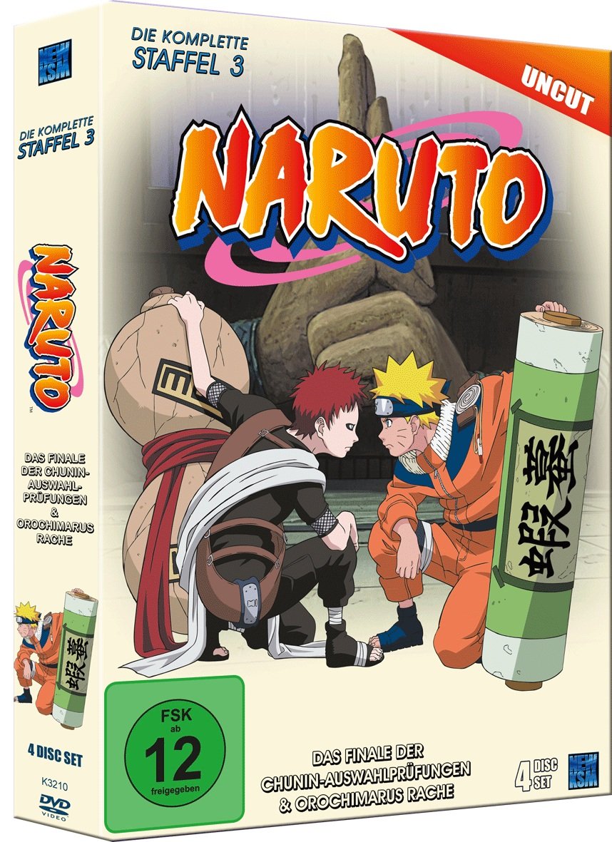 Naruto - Staffel 3: Das Finale der Chunin-Auswahlprüfungen & Orochimarus Rache (Episoden 53-80, uncu