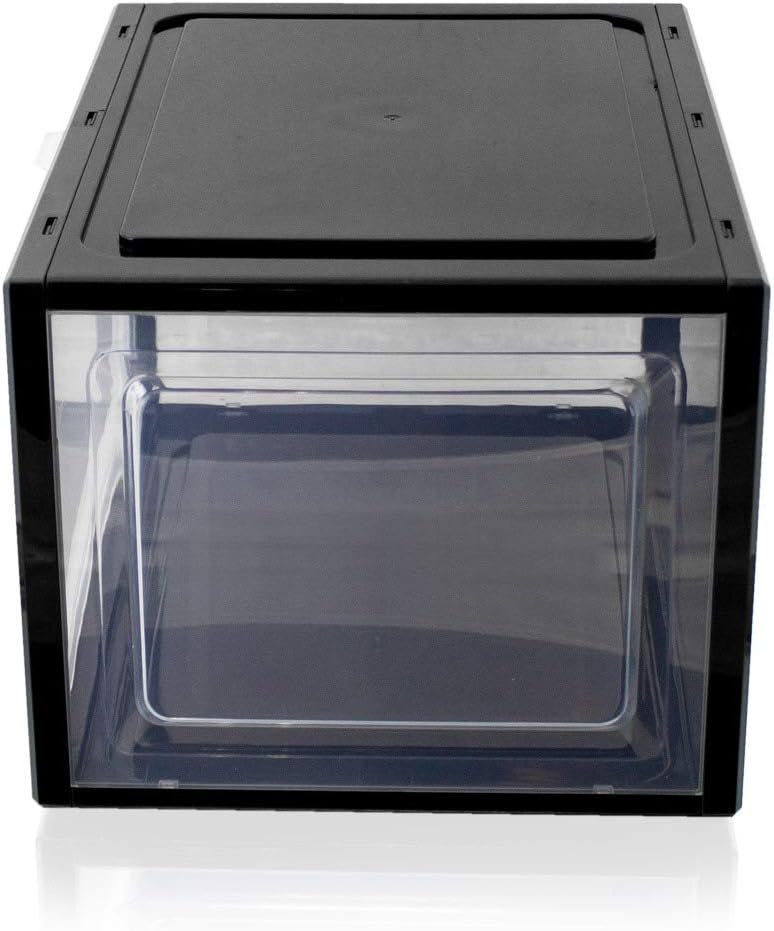 BITUXX LEX21 Schuhbox Stapelbar Aufbewahrungsbox Kunststoffbox Schuhkasten Schuhkarton Schuhorganize