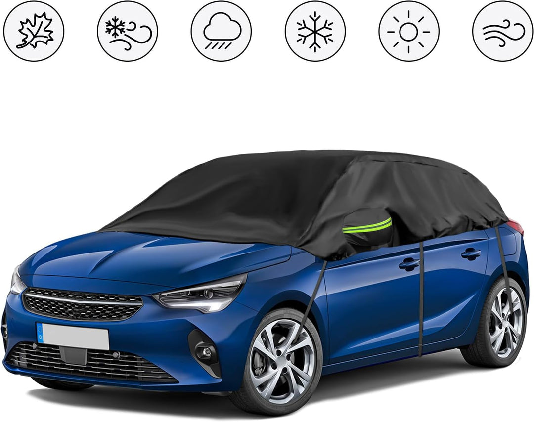 Halbgarage für 2006-2014 O-pel Corsa D, 2014-2019 O-pel Corsa E, 2019-2023 Corsa F, Schwarz Massgesc