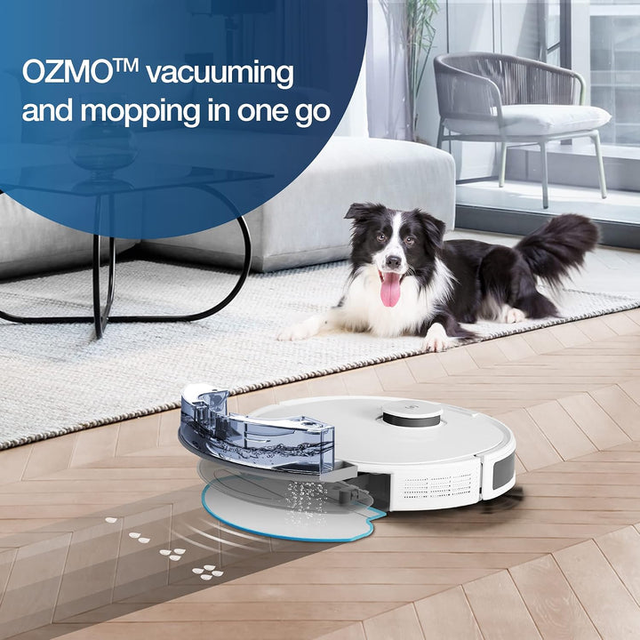 ECOVACS DEEBOT N8 Saugroboter mit Wischfunktion 2300Pa (Präzise dToF Lasernavigation, Teppicherkennu