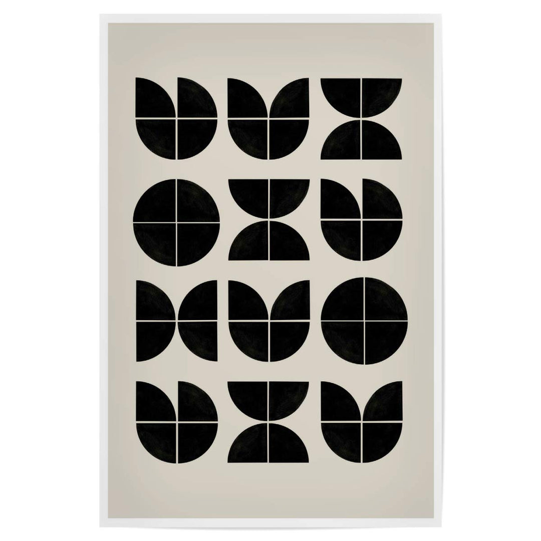 artboxONE Poster 120x80 cm Abstrakt Bauhaus Art hochwertiger Design Kunstdruck - Bild Bauhaus Art Ba