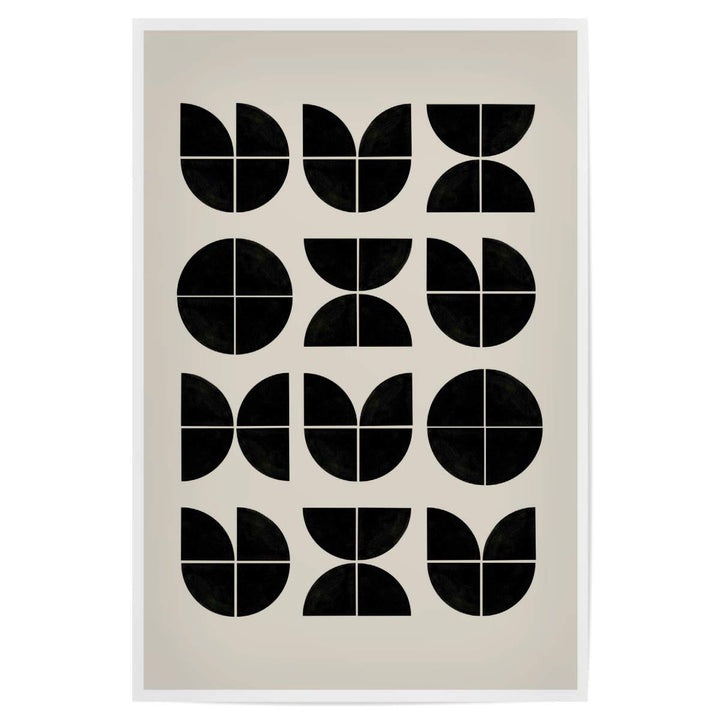 artboxONE Poster 120x80 cm Abstrakt Bauhaus Art hochwertiger Design Kunstdruck - Bild Bauhaus Art Ba