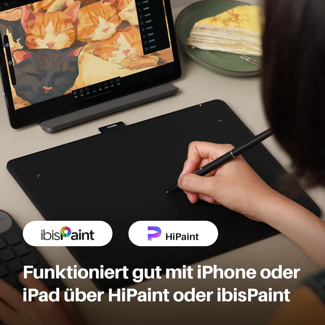 HUION Inspiroy Frego M Bluetooth-Grafiktablett, PenTech 3.0+, 10 x 6,25 Zoll Zeichentablett zum Zeic