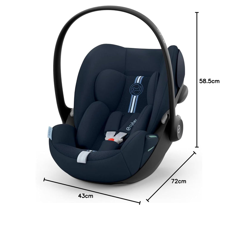 CYBEX Gold Babyschale Cloud G i-Size Plus, Inkl. Neugeboreneneinlage, Ab Geburt bis ca. 24 Monate, F