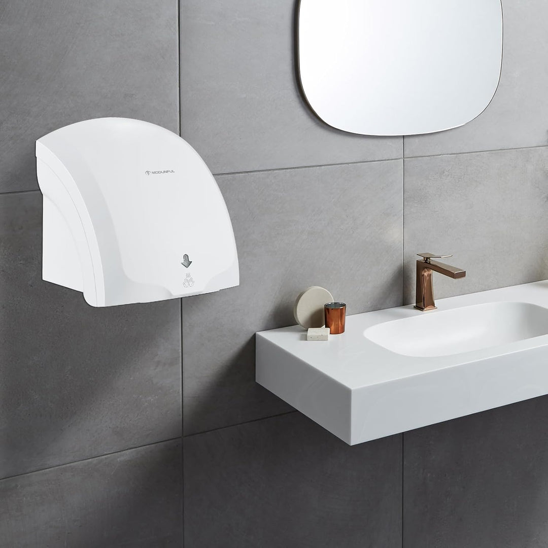 Modunful Automatischer Handtrockner Infrarotsensor Handtrockner für Badezimmer zu Hause, Extra Leise