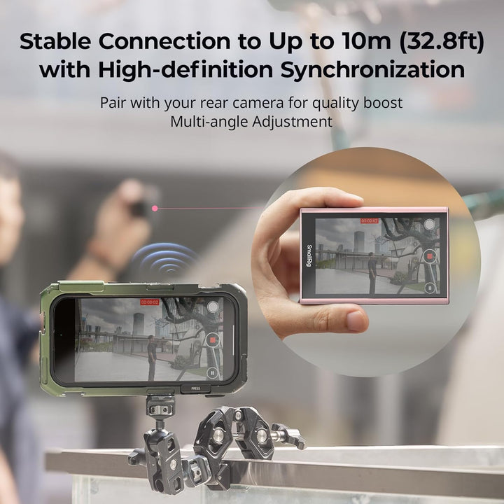 SMALLRIG Rosa Wireless Selfie Monitor Screen,Selfie Monitorbildschirm mit drahtloser Steuerung,1080P
