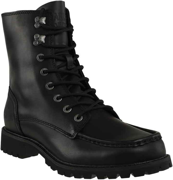 HARLEY-DAVIDSON Herren Brentmoore 7 Inch Lace Leder Stiefel 41 EU Schwarz, 41 EU Schwarz