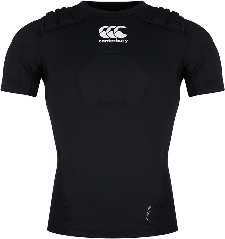 Canterbury CCC-pro-Schutz Rugby-Schutzweste XL Schwarz/Weiss/Silber, XL Schwarz/Weiss/Silber