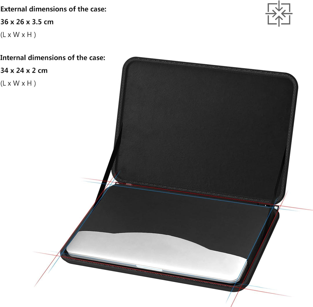 Smatree 14 Zoll Laptoptasche, hartschalen Hülle Kompatibel mit Microsoft Surface Laptop Studio 14,4