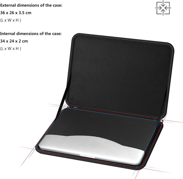 Smatree 14 Zoll Laptoptasche, hartschalen Hülle Kompatibel mit Microsoft Surface Laptop Studio 14,4