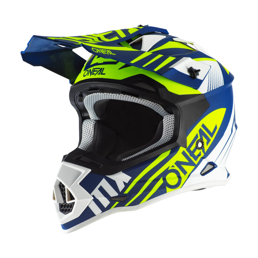 O'NEAL | Motocross-Helm | MX Enduro | ABS-Schale, Lüftungsöffnungen für optimale Belüftung & Kühlung