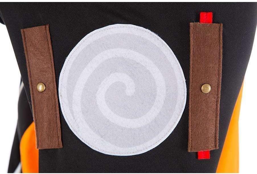 Chaks Naruto-Kostüm für Herren Anime-Kostüm orange-schwarz L, L