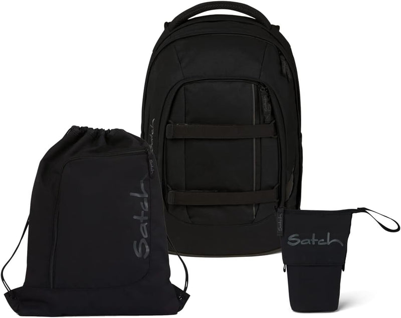 satch Pack Pencil Slider Edition Schulrucksack Set 3tlg. mit Sportbeutel Blackjack, Blackjack