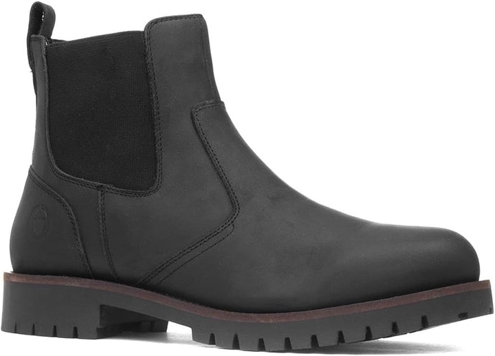 Cotswold Herren Bodicote Leder Schlupfstiefel Chelsea 39.5 EU Schwarz, 39.5 EU Schwarz