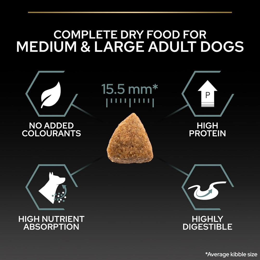 PURINA PRO PLAN GRAIN FREE Medium & Large Adult Sensitive Digestion, Hundefutter trocken, reich an T