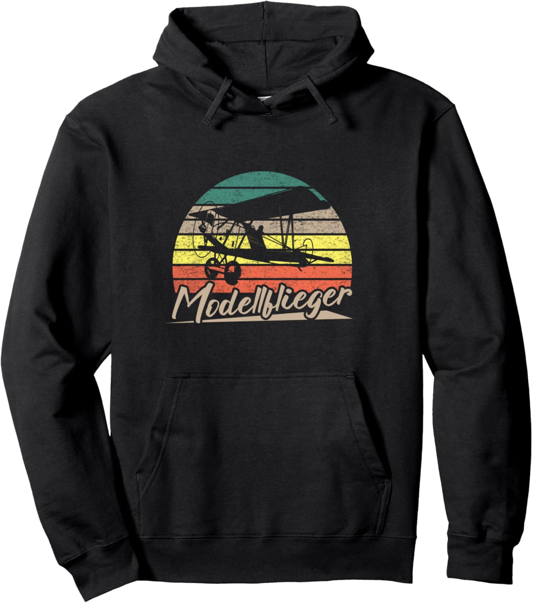 Vintage Modellflieger Modellfliegen RC Modellflugzeug Pullover Hoodie