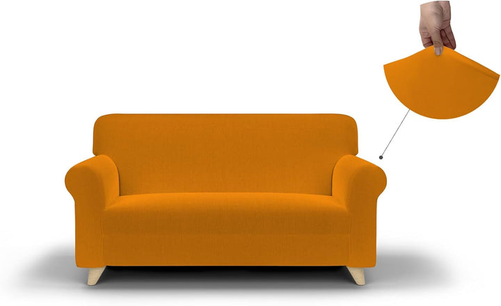 Italian Bed Linen Sofa-Schonbezug “Più Bello”, Orange, 2 PLÄTZE 2 PLÄTZE Orange, 2 PLÄTZE Orange