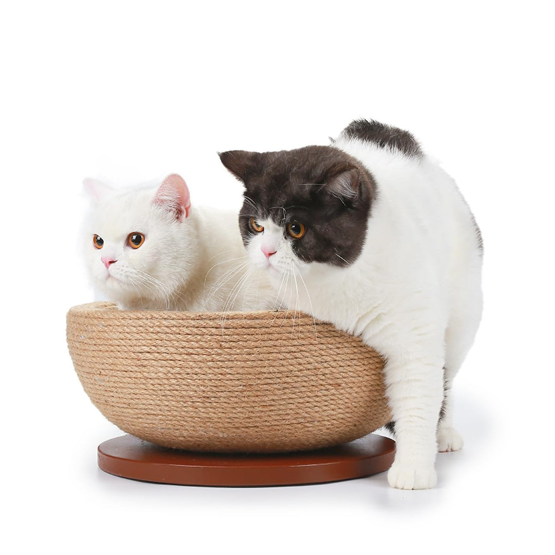 CanadianCat Company | Kratzschale für Katzen - Bowl - Sisal Schale | Katzenbett Liegemulde mit Kratz