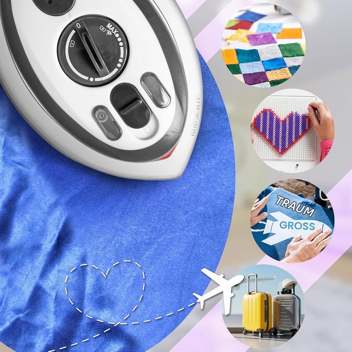 Duronic SI3 WE Mini Reisebügeleisen, 400W Mini Bügeleisen, Dampfbügeleisen 35ml Wassertank, kleines