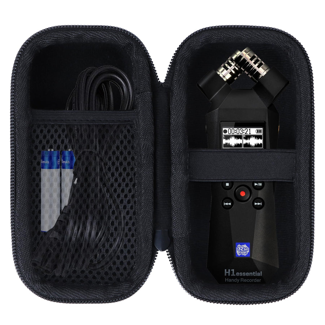 Hart Schutz Hülle Etui Tasche für Zoom H1n Tragbarer 2-Spur-USB-Recorder/Zoom H1essential 32-Bit Han
